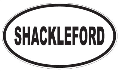 SHACKLEFORD - Oval Sticker