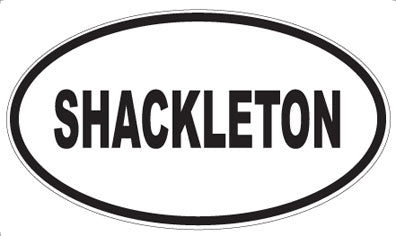SHACKLETON - Oval Sticker