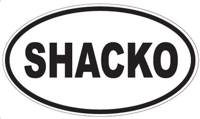 SHACKO - Oval Sticker