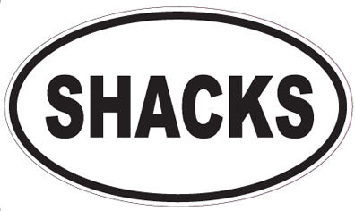SHACKS - Oval Sticker