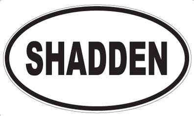 SHADDEN - Oval Sticker