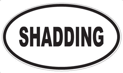 SHADDING - Oval Sticker