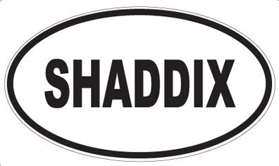 SHADDIX - Oval Sticker
