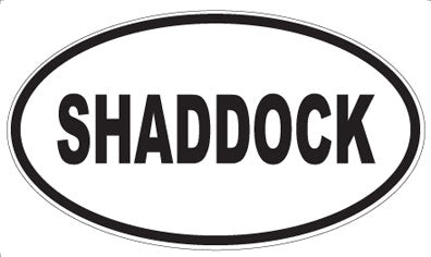 SHADDOCK - Oval Sticker