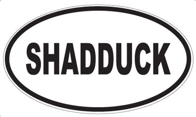 SHADDUCK - Oval Sticker