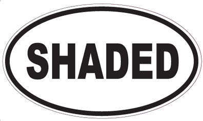 SHADED - Oval Sticker