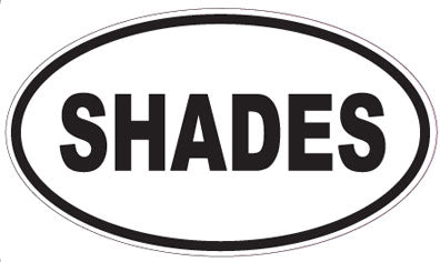 SHADES - Oval Sticker