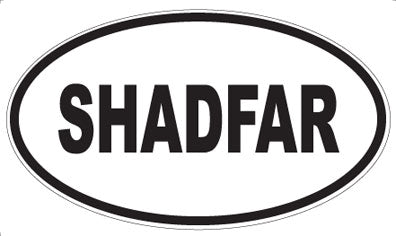 SHADFAR - Oval Sticker