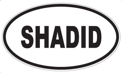SHADID - Oval Sticker