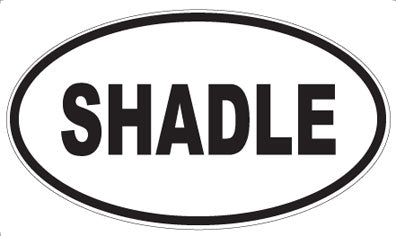 SHADLE - Oval Sticker