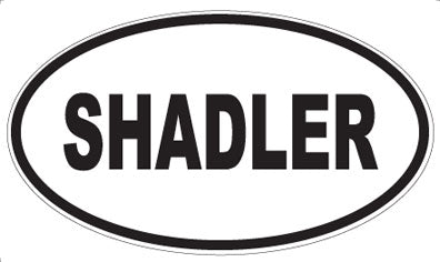 SHADLER - Oval Sticker
