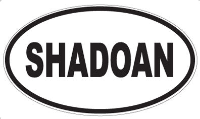 SHADOAN - Oval Sticker