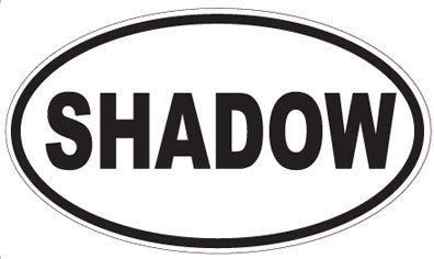 SHADOW - Oval Sticker