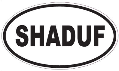 SHADUF - Oval Sticker