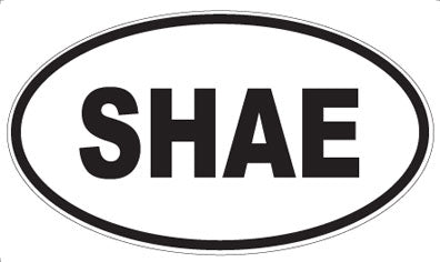 SHAE - Oval Sticker