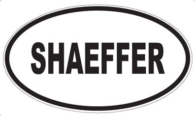 SHAEFFER - Oval Sticker