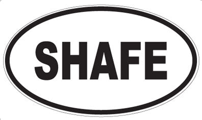 SHAFE - Oval Sticker