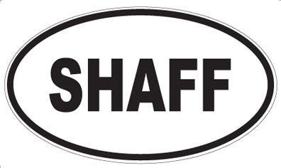 SHAFF - Oval Sticker