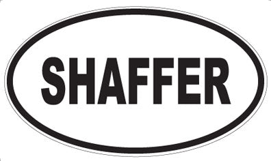 SHAFFER - Oval Sticker
