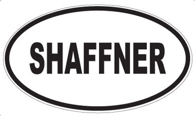 SHAFFNER - Oval Sticker