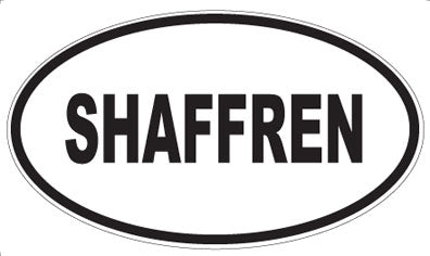 SHAFFREN - Oval Sticker