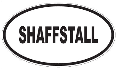 SHAFFSTALL - Oval Sticker