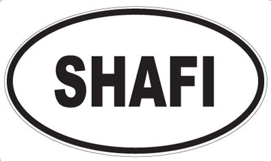 SHAFI - Oval Sticker