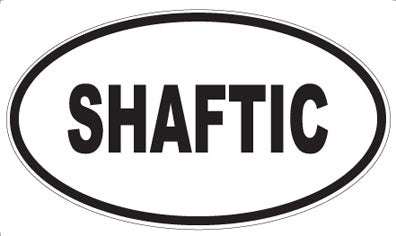 SHAFTIC - Oval Sticker