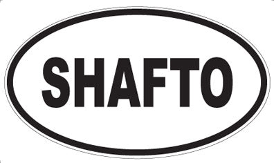 SHAFTO - Oval Sticker