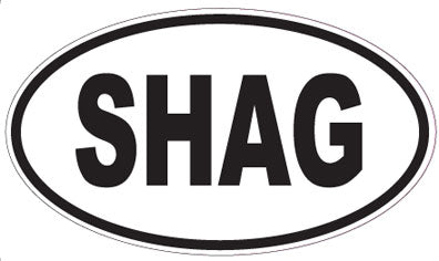 SHAG - Oval Sticker