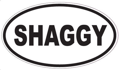 SHAGGY - Oval Sticker