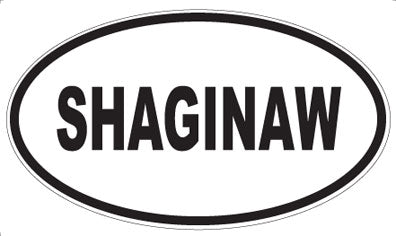 SHAGINAW - Oval Sticker