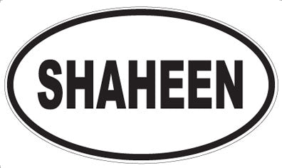 SHAHEEN - Oval Sticker