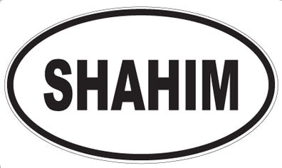 SHAHIM - Oval Magnet