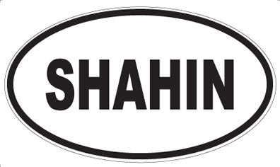 SHAHIN - Oval Sticker
