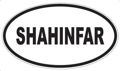 SHAHINFAR - Oval Sticker