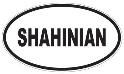 SHAHINIAN - Oval Sticker