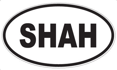 SHAH - Oval Magnet