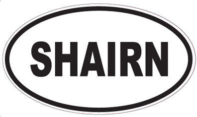 SHAIRN - Oval Sticker