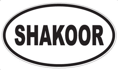 SHAKOOR - Oval Magnet