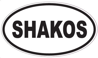 SHAKOS - Oval Sticker