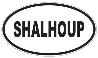 SHALHOUP - Oval Sticker