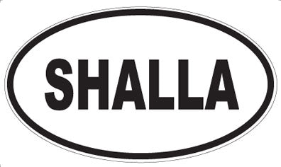 SHALLA - Oval Sticker