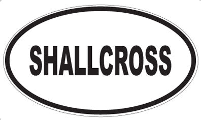 SHALLCROSS - Oval Sticker