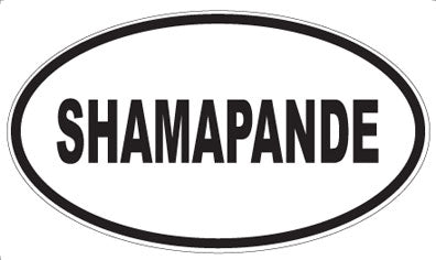 SHAMAPANDE - Oval Sticker