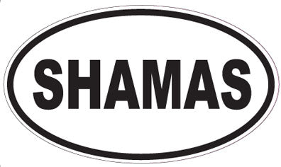 SHAMAS - Oval Sticker