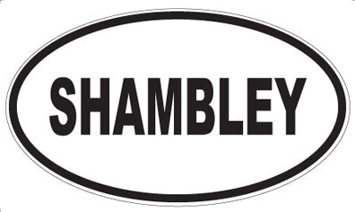 SHAMBLEY - Oval Sticker