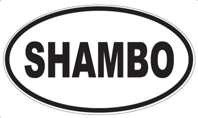 SHAMBO - Oval Sticker