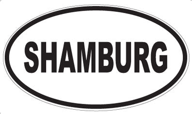 SHAMBURG - Oval Sticker