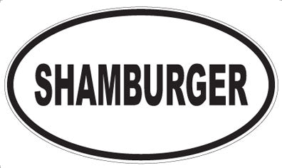 SHAMBURGER - Oval Magnet